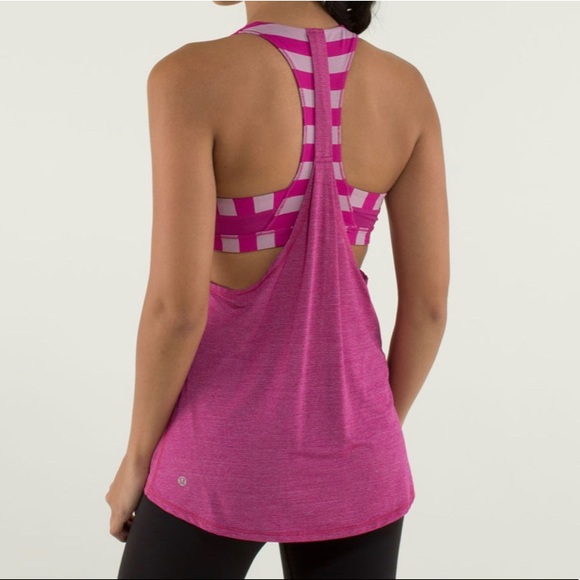 🍋 LULULEMON 🍋 2 In Run Tank Top in Raspberry - Picture 1 of 4